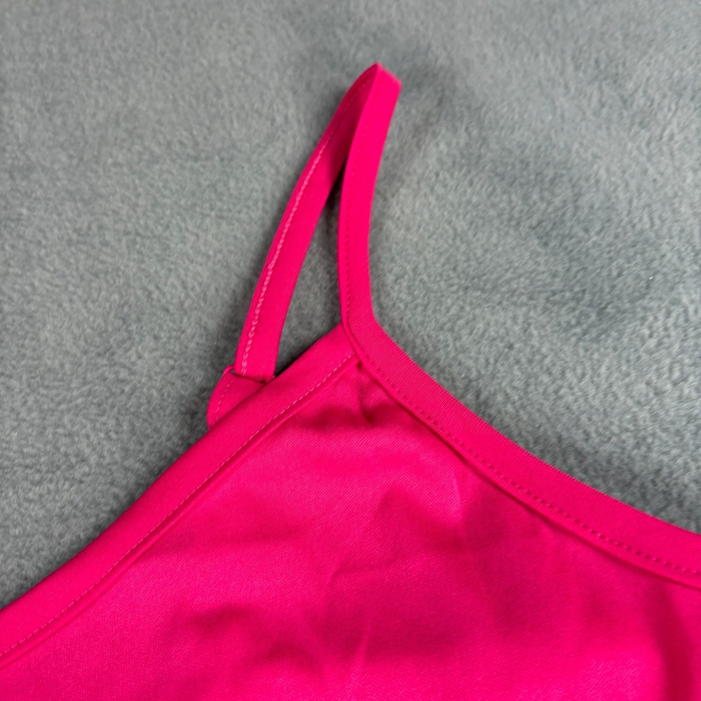 Torrid Pink Empire Waist Mini Dress Adjustable Straps Size 1 Hot Pink Sleeveless - Picture 4 of 7